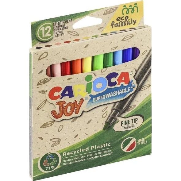 Carioca Flamastry Carioca Joy EcoFamily 12 kolorów 13860683 8003511431006