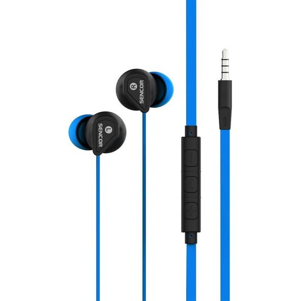 Słuchawki Sencor SEP 172 VCM BLUE EARPHONES SENCOR 13864757 8590669276080