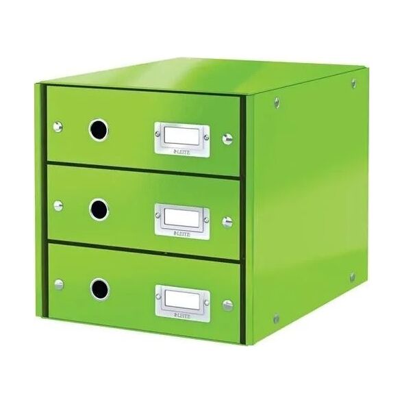 Leitz Pojemnik z 3 szufl Leitz CS  zielony 13868435 4002432123919