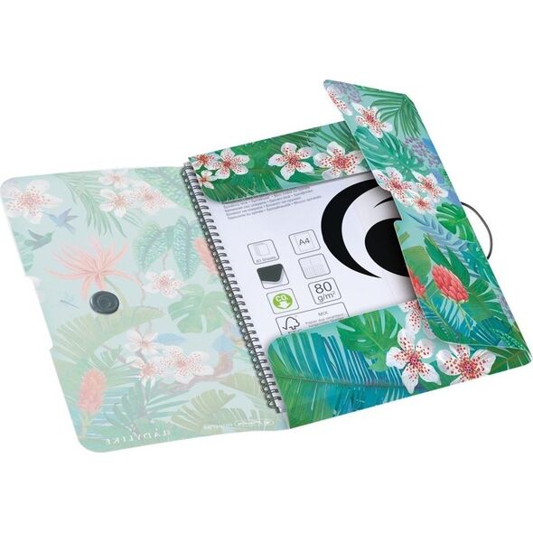 Piórnik Herlitz Herlitz Gummizugmappe PP A4 Ladylike Jungle 13870521 4008110362830