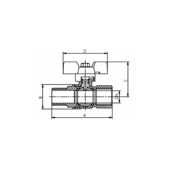 ARKAINSTALACJE Zawór kulowy Arka CG/ZG-WZM15 gazowy W/Z 1/2 Calido Gaz żółty 13872335 5902557275328