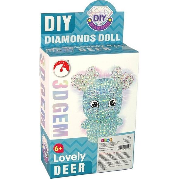 LeanToys Zestaw DIY Diamentowy Renifer DIY Kryształki Brelok 3D Niebieski 13874622 5905323212480