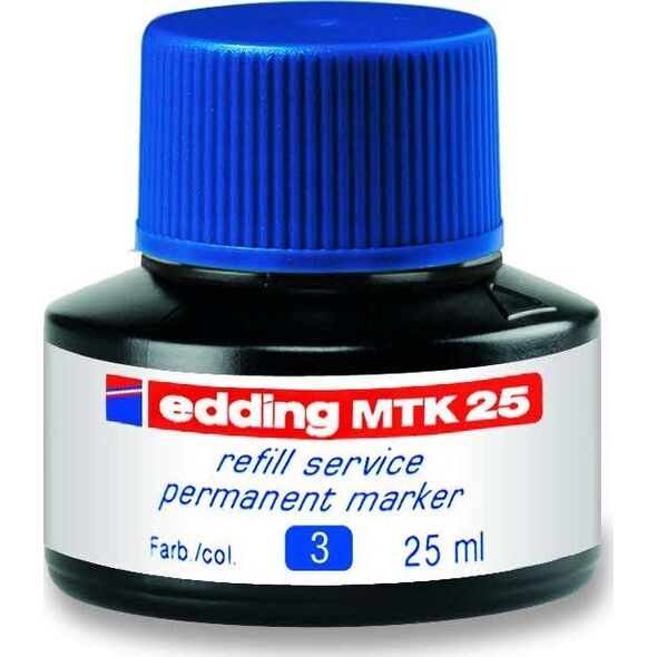 Edding Tusz do uzupełniania markerów permanentnych E-MTK 25 EDDING, niebieski 13874899 4004764780426