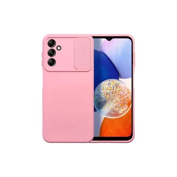 4kom.pl Futerał SLIDE do SAMSUNG A14 5G / A14 4G jasnoróżowy 13875728 5903396208584