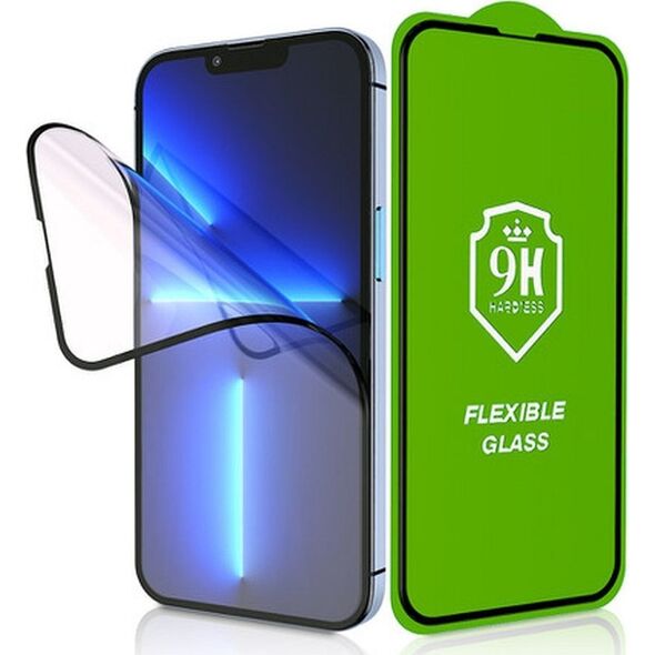 Partner Tele.com Szkło hybrydowe Bestsuit Flexible 5D Full Glue do iPhone 15 Pro Max czarny 13875820 5903396218774