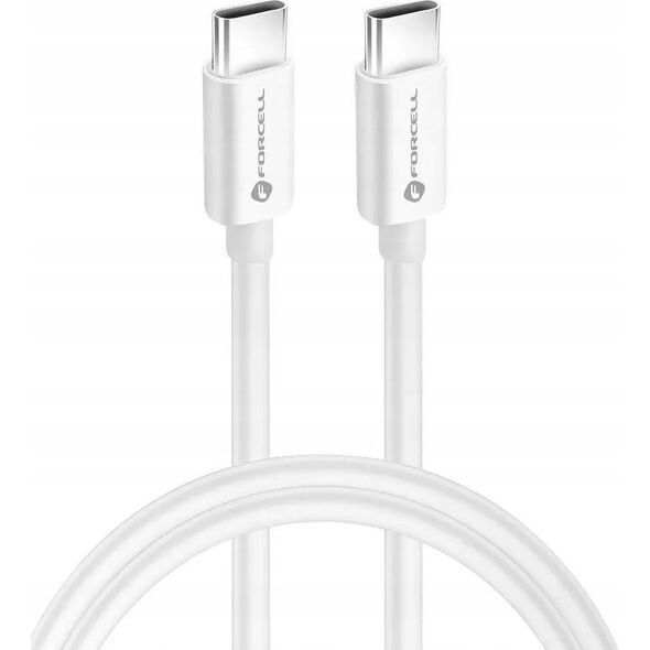 Kabel USB ForCell FORCELL F-ENERGY C339 kabel Typ C do Typ C PD QC4.0 5A 100W 2 m biały 13875938 5903396172021
