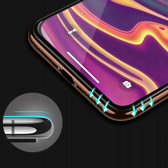 5D Full Glue Ceramic Glass - do Samsung Galaxy A54 5G / S23 FE czarny 13876083 5903396252921