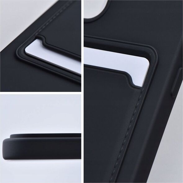 4kom.pl Futerał CARD CASE do SAMSUNG A14 5G / A14 4G czarny 13876100 5903396203275