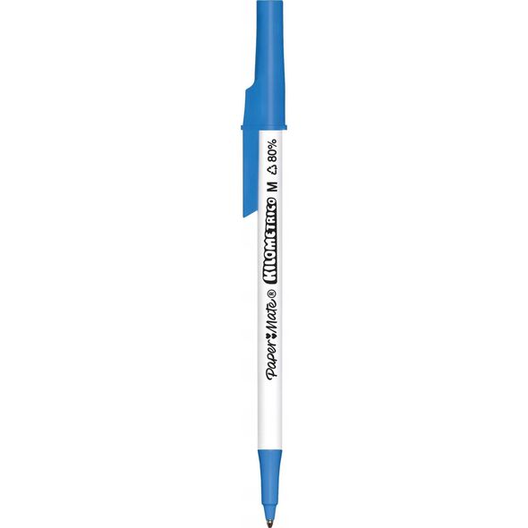 Paper Mate PAPER MATE Kugelschreiber Kilometrico Reycled M Blau 50er Faltschachtel 13876607 3026981877025