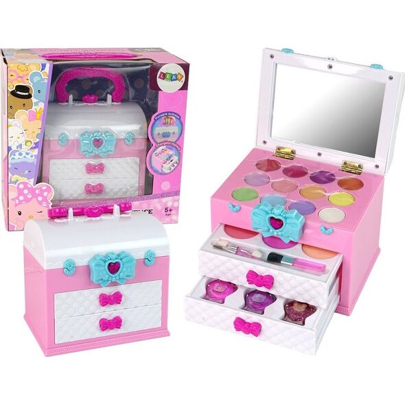 LeanToys Zestaw Piękności w Walizce Różowy Biały 13876753 5905679073049