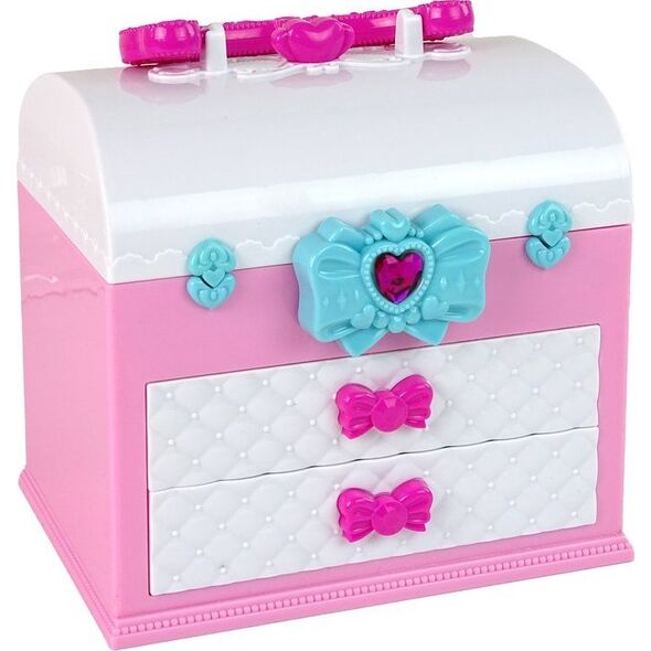 LeanToys Zestaw Piękności w Walizce Różowy Biały 13876753 5905679073049