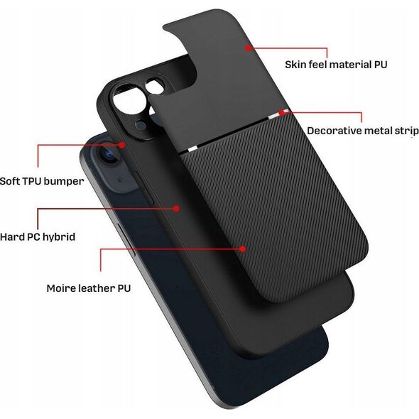 ForCell Futerał NOBLE do IPHONE 15 Pro czarny 13881838 5903396214707
