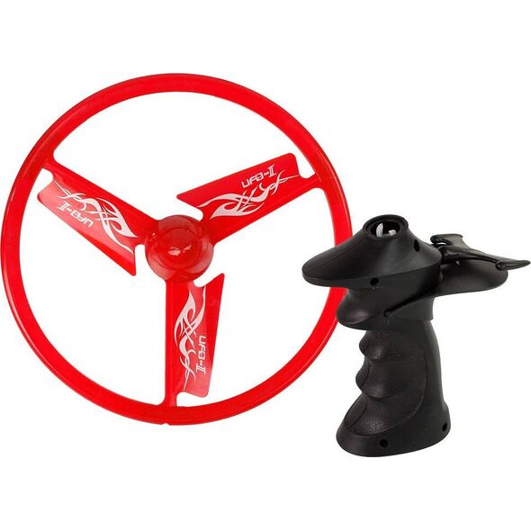 LeanToys Latający Dysk Ufo Wyrzutnia Czerwony 13881841 5905323216211