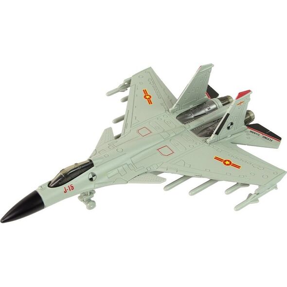 LeanToys Samolot Myśliwski Napęd Frykcyjny 1:72 Szary 13882405 5905515357883