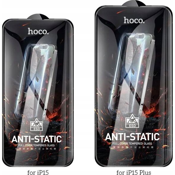 Hoco HOCO szkło hartowane HD Anti-static (SET 25in1) - MULTIPACK do iPhone 15 Plus (G10) 13885580 6942007607322