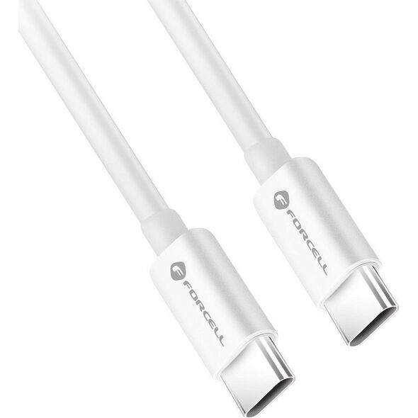 Kabel USB ForCell FORCELL F-ENERGY C338 kabel Typ C do Typ C PD QC4.0 3A 60W 3 m biały 13886391 5903396219610