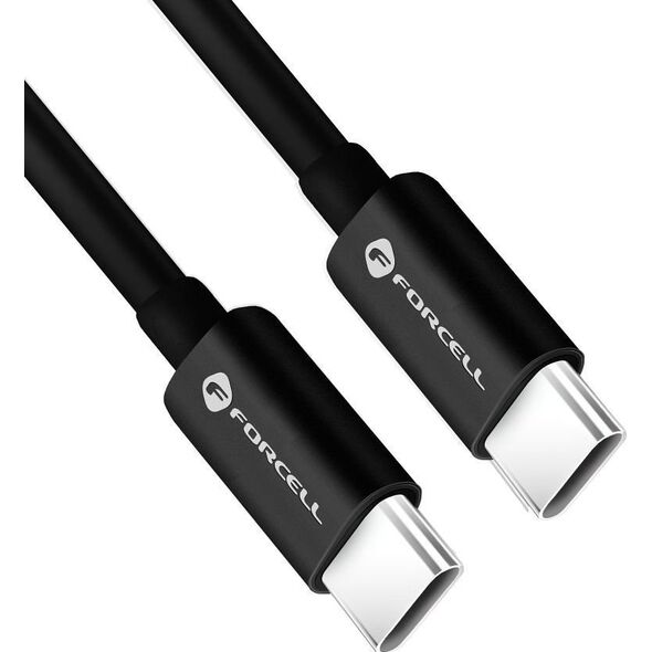 Kabel USB ForCell FORCELL F-ENERGY C338 kabel Typ C do Typ C PD QC4.0 3A 60W 3 m czarny 13886392 5903396220654
