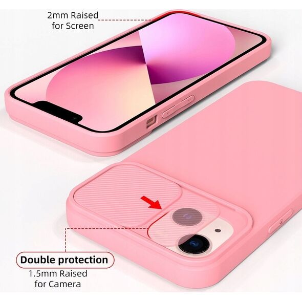 4kom.pl Futerał SLIDE do SAMSUNG A15 5G / A15 4G jasnoróżowy 13886659 5903396258923