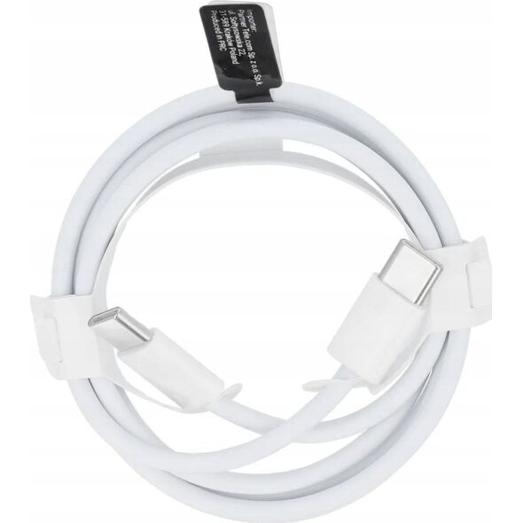 Kabel USB OEM Kabel Typ C do Typ C PD QC3.0 3A 30W HD26 BOX 1 m biały 13888288 5903396235146