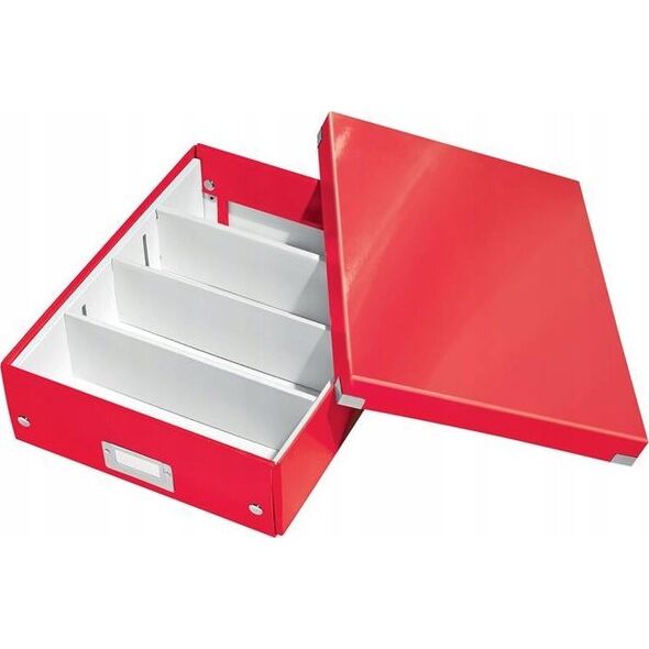Leitz PUD�O Z PRZEGR�DKAMI LEITZ CS A4 red 13888582 4002432135561