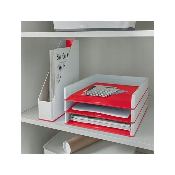 Leitz P�ka na dok WOW Dual czerwony metalic 13888591 4002432135233