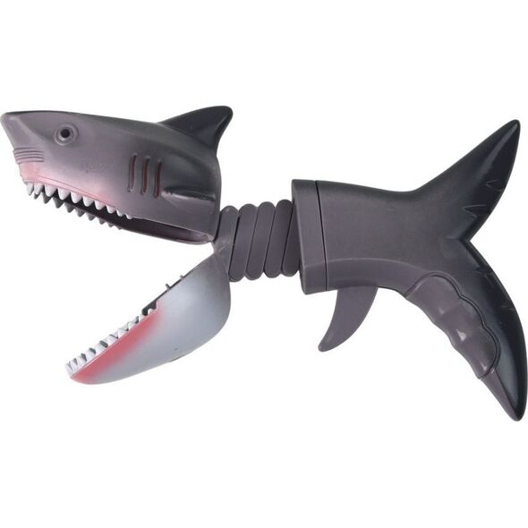 LeanToys Zabawka Gryząca Chwytacz Rekin Sprężyna Szary 13889737 5905991000457