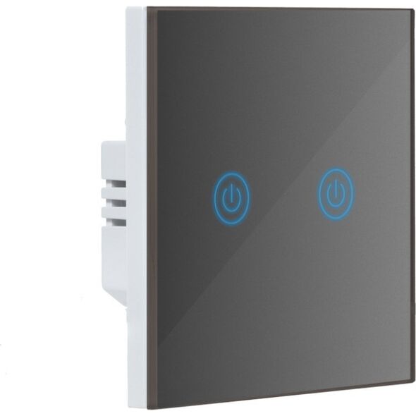 Art SMART WYŁĄCZNIK ŚWIATŁA WIFI podwójny szary ART oem 13892625 5906721172253