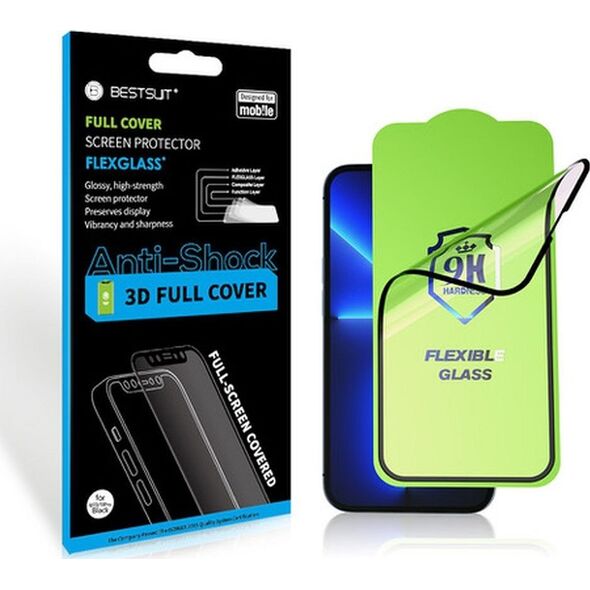 Bestsuit Szkło hybrydowe Bestsuit Flexible 5D Full Glue do Samsung Galaxy A15 5G czarny 13892996 5903396237133