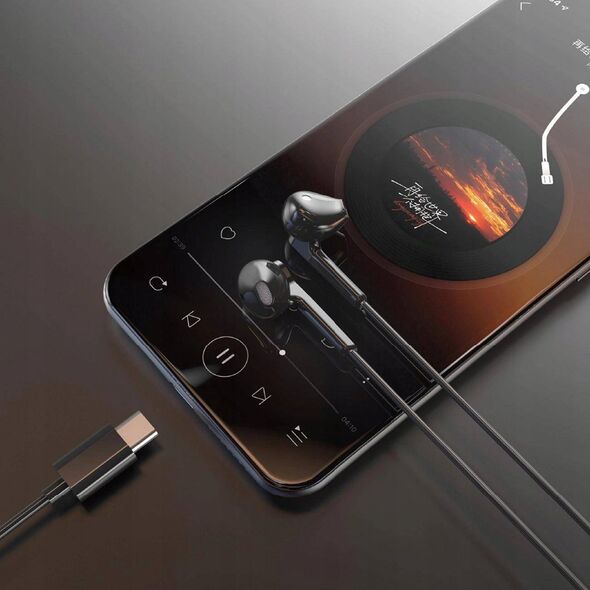 Słuchawki Dudao Słuchawki Dudao X3C douszne przewodowe USB-C 1.2m - czarne 13912073 6976625331543