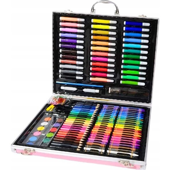 LeanToys Zestaw Artystyczny W Walizce Z Jednorożcem Różowa 150 EL 13920191 5905991026792