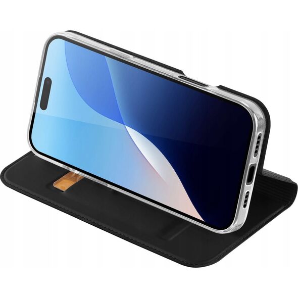 Dux Ducis Etui Dux Ducis Skin Pro na iPhone 16 Pro z klapką i miejscem na kartę - czarne 13921480 6934913004173