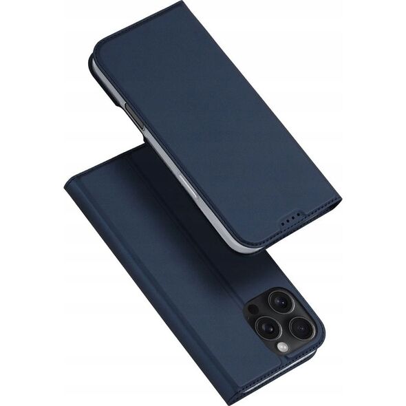 Dux Ducis Etui Dux Ducis Skin Pro na iPhone 16 Pro Max z klapką i miejscem na kartę - niebieskie 13921483 6934913004210