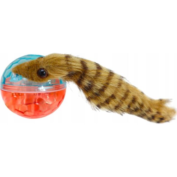 LeanToys Piłka z Puszystą Fretką Ogon Zabawka Interaktywna Do Kąpieli 13926919 5905991028314