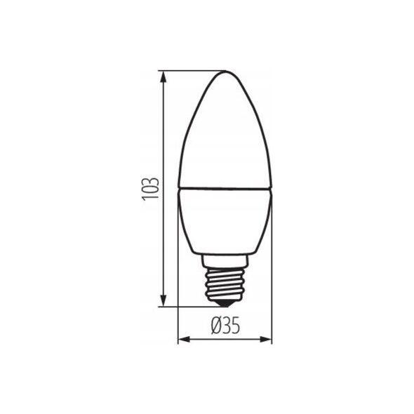 Kanlux Żarówka LED Kanlux 23435 4,9W E14 B35 4000K neutralna 470lm 13929423 5905339234353