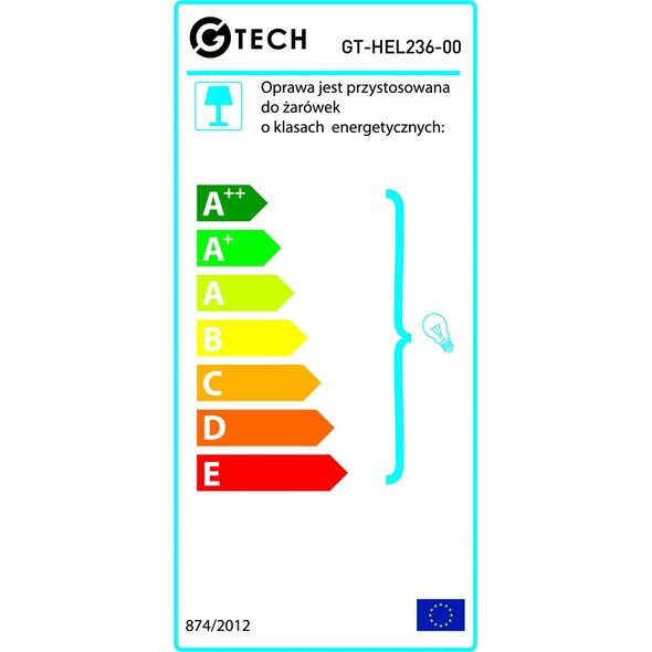 GTV Oprawa hermetyczna LED GTV G-tech GT-HEL236-00 2x120 T8 LED-j G13 AC220-240V 50/60Hz IP65 IK06 abs/ps szara 13929669 5902801282300