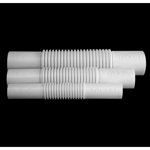 TTPLAST Złączka karbowana biała giętka PP ZCLF 16mm TT Plast 10165 13929767 5908238648733