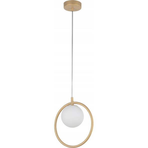 Lampa wisząca Sigma Aqua 33409 lampa wisząca zwis 1x12W G9 złoty beż/biała 13931341 5905143280034