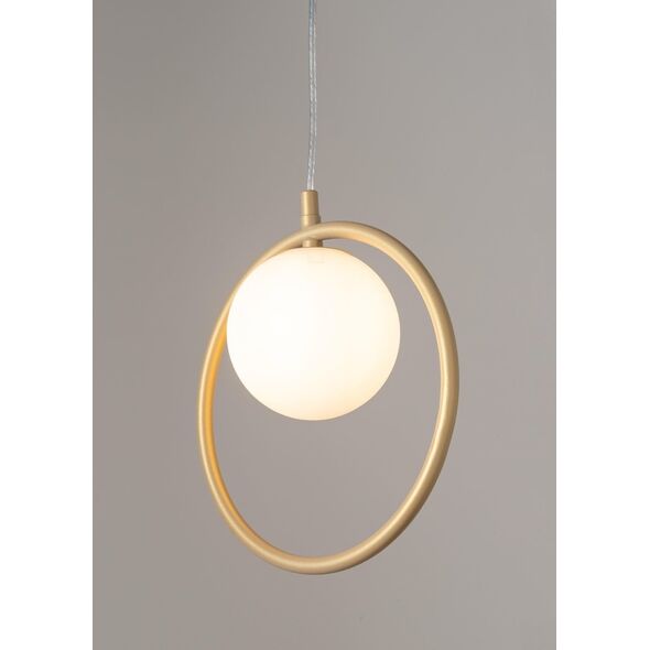 Lampa wisząca Sigma Aqua 33409 lampa wisząca zwis 1x12W G9 złoty beż/biała 13931341 5905143280034