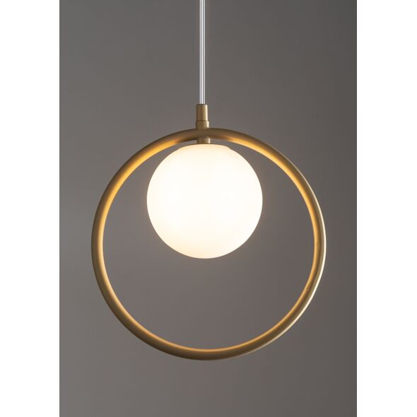 Lampa wisząca Sigma Aqua 33409 lampa wisząca zwis 1x12W G9 złoty beż/biała 13931341 5905143280034