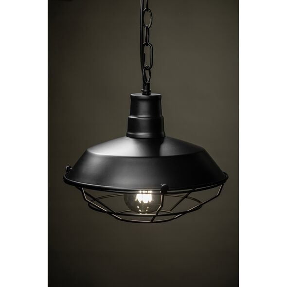 Lampa wisząca GTV GTVP Lars OS-LARS2-10-DEC lampa wisząca zwis 1x40W E27 czarna 13932057 5902801342295