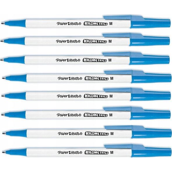 Paper Mate PAPER MATE Kugelschreiber Kilometrico Reycled M Blau 8er Blister 13932218 3026981876790