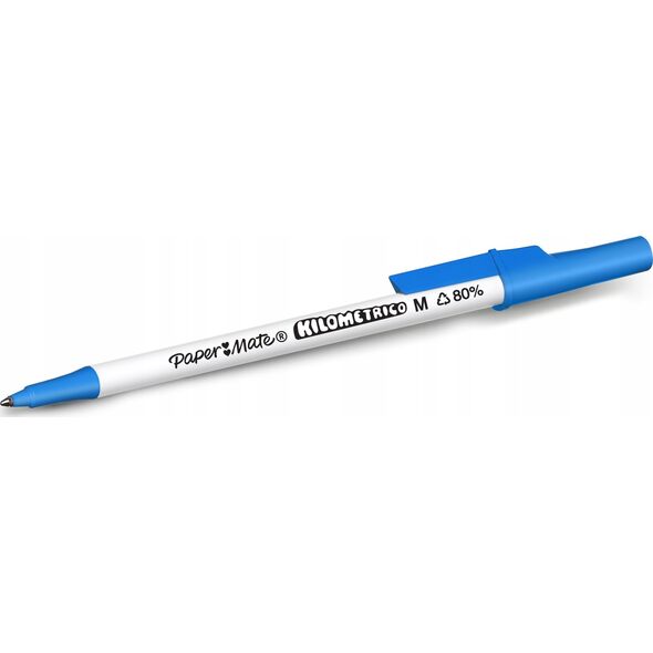 Paper Mate PAPER MATE Kugelschreiber Kilometrico Reycled M Blau 8er Blister 13932218 3026981876790