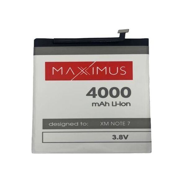 Bateria Maxximus BAT MAXXIMUS XIAOMI REDMI NOTE 7 4000 mAh, BN4A 13932713 5901313085430