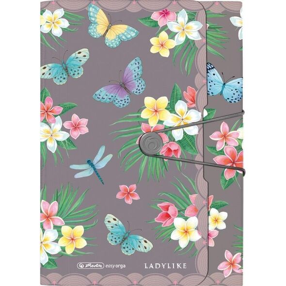 Piórnik Herlitz Herlitz Fächermappe PP 12F Ladylike Butrfl. 13933567 4008110363295