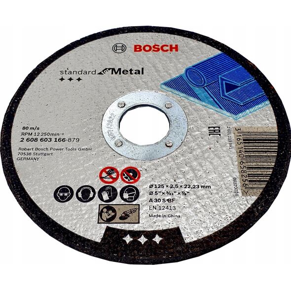 Bosch BOSCH TARCZA MET.125mm x 2,5mm x 22mm STANDARD FOR METAL 13933975 3165140658256
