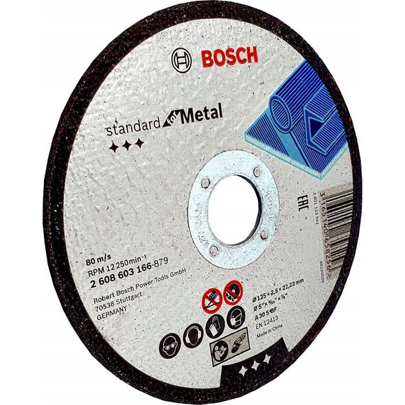Bosch BOSCH TARCZA MET.125mm x 2,5mm x 22mm STANDARD FOR METAL 13933975 3165140658256