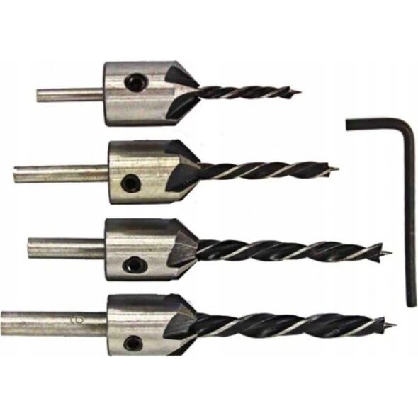 Wiertło Silver SILVER WIERTŁA DO DREWNA Z POGŁĘBIACZEM 3-6mm 5szt. 13935214 5907589366402