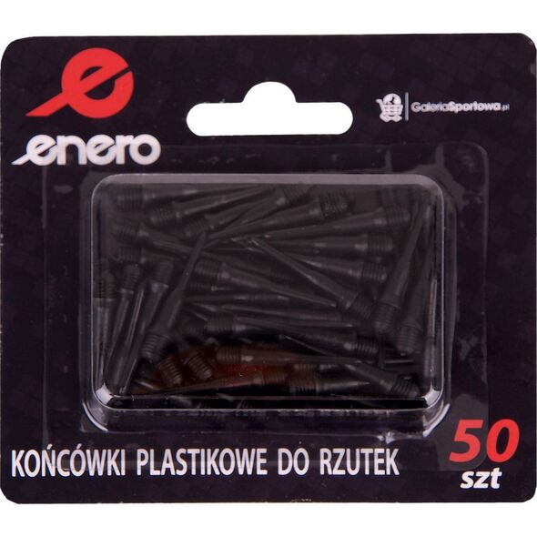 Enero Końcówka dart do rzutek plastikowe - spare 50 szt czarne Enero 13936366 5902431041728