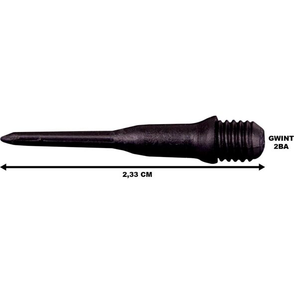 Enero Końcówka dart do rzutek plastikowe - spare 50 szt czarne Enero 13936366 5902431041728