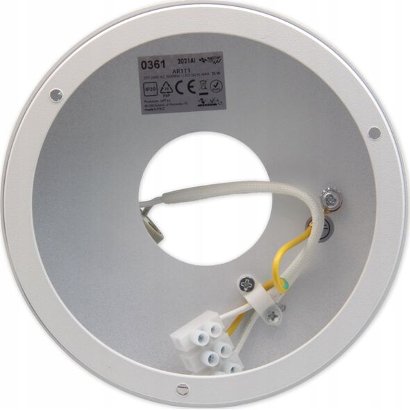 Kinkiet LVT LVT 0380 plafon lampa sufitowa spot 1x35W GU10 czarny 13936864 5908263388383